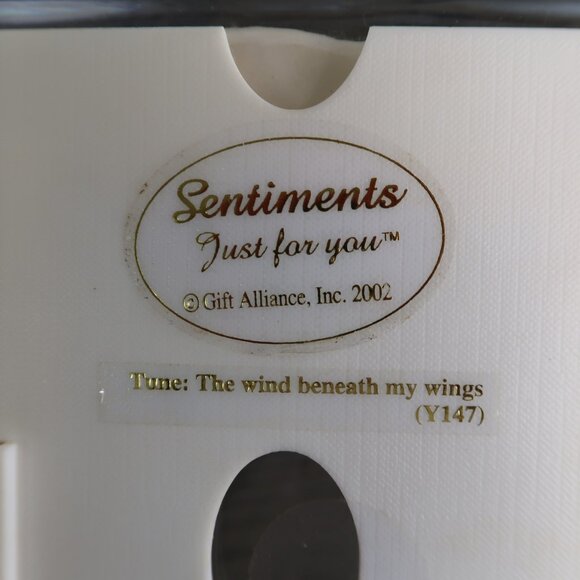 Sentiments Musical Photo Frame Fits 3 By 5" The Wind Beneath My Wings Tulips - Picture 10 of 11